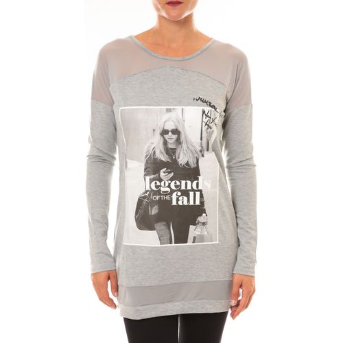 Felpa Tee Shirt Manches Longues Sweat MC1919 gris - La Vitrine De La Mode - Modalova