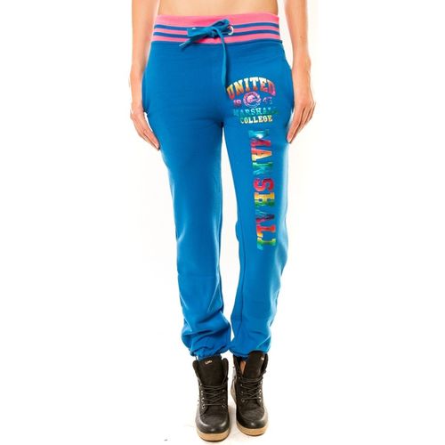 Pantaloni Sportivi Jogging United Marshall College Bleu/Rose - Sweet Company - Modalova