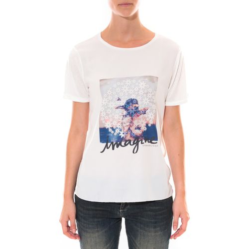 T-shirt Tee shirt Blanc 16426 - Coquelicot - Modalova