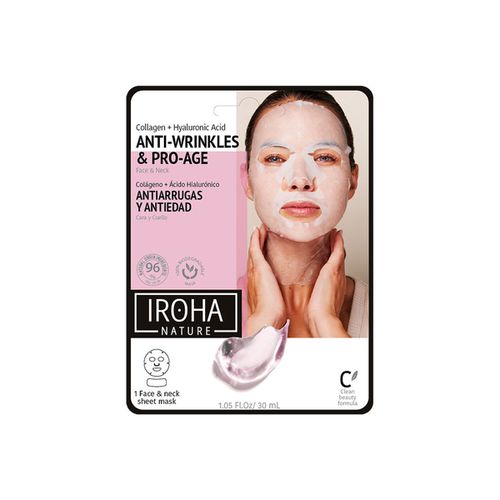 Antietà & Antirughe 100% Cotton Face Neck Mask Collagen-antiage - Iroha Nature - Modalova