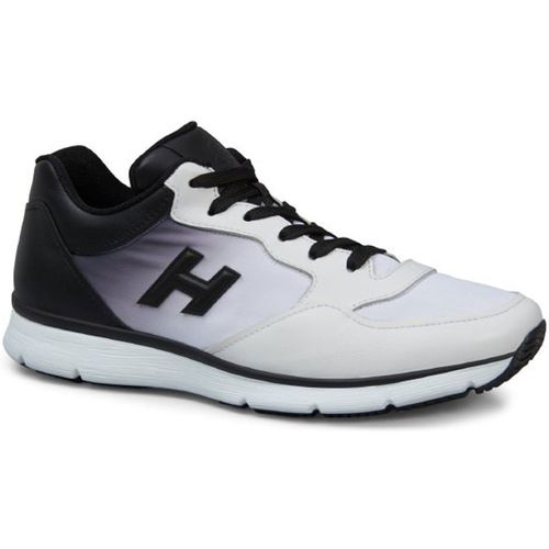 Sneakers Sneaker in pelle bianca con sfumatura nera - Hogan - Modalova