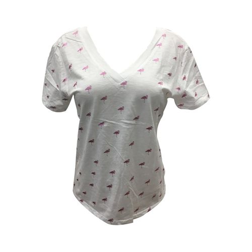 T-shirt Tee Shirt Zinka Blanc Signe Rose KT107 - Dress Code - Modalova