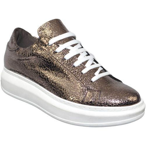 Sneakers basse sneakers scarpe donna sportivo ginnico vera pelle made in italy - Malu Shoes - Modalova