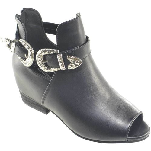 Stivaletti Scarpe donna stivaletto glamour doppia fibbia zip moda tendenza - Malu Shoes - Modalova