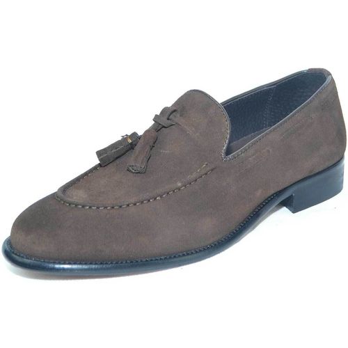 Scarpe Scarpe mocassini uomo art:elg10 di camoscio con bon bon - Malu Shoes - Modalova