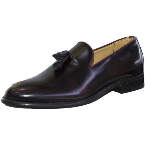 Scarpe CALZATURE UOMO ABRASIVATO BORDEAUX CON BON BON MADE IN ITALY LA - Malu Shoes - Modalova