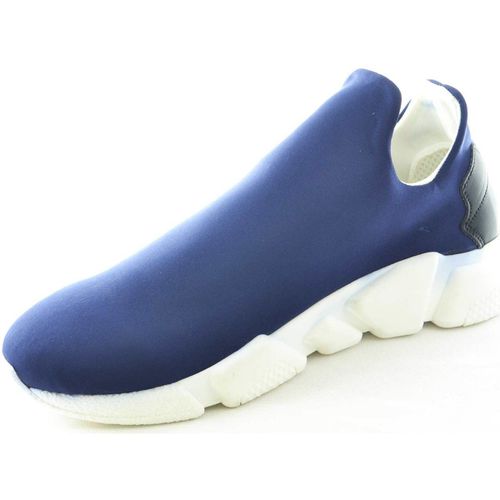 Sneakers Scarpe uomo calzino lycra blu fondo bianco antistatica e antisc - Made In Italia - Modalova