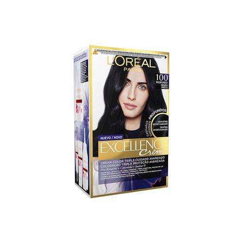 Tinta Excellence Brunette Tinte 100-true Black - L'oréal - Modalova