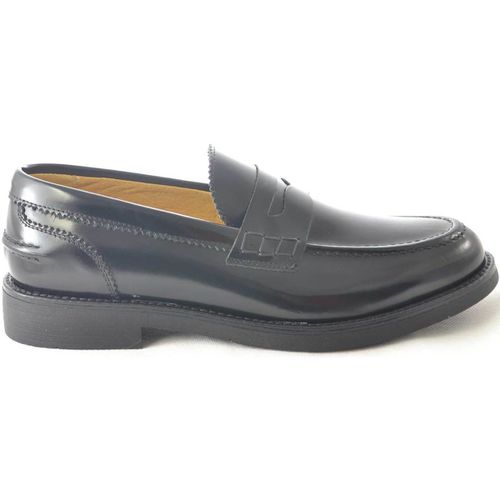 Scarpe Scarpe uomo mocassini inglese college vera pelle con bendi - Malu Shoes - Modalova