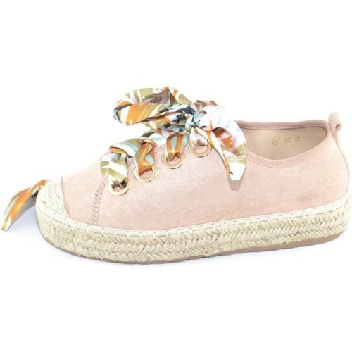 Sneakers basse Sneakers bassa donna in tessuto arricchita con lacci color - Malu Shoes - Modalova