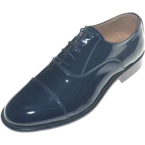 Classiche basse Scarpe uomo stringate classiche con mezza punta in vernice - Malu Shoes - Modalova