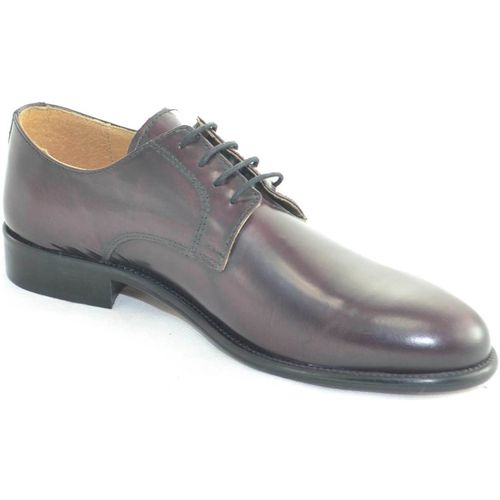 Classiche basse Scarpe uomo stringate made in italy vera pelle suola di cuoio m - Malu Shoes - Modalova