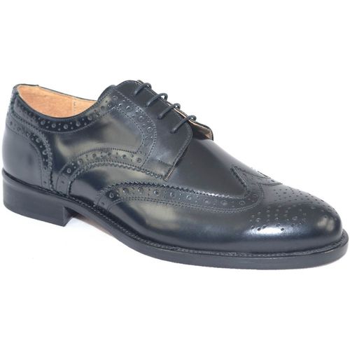 Classiche basse Calzature uomo cerimonia francesina inglese stringata abrasivat - Malu Shoes - Modalova