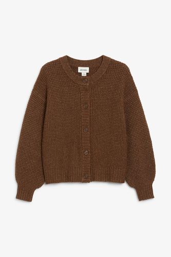 Cardigan Aus Grobstrick - Braun - Monki - Modalova