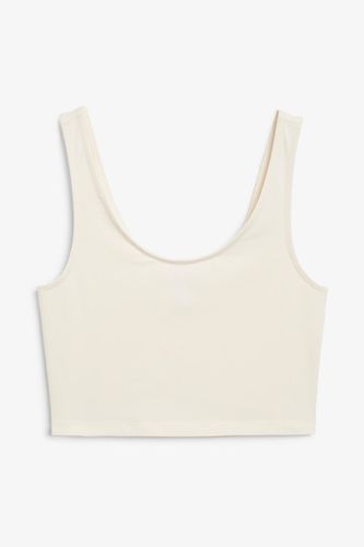 Kurzes Tanktop - Weiß - Monki - Modalova