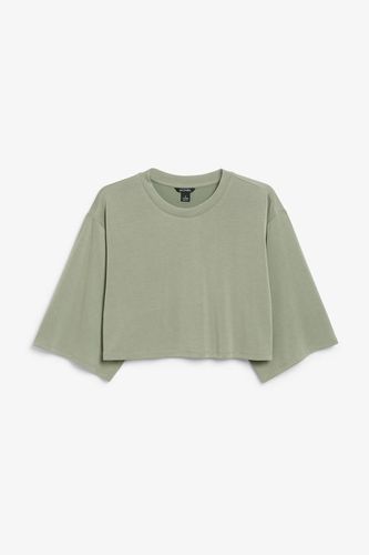 Kurzes, Weiches T-Shirt - Grün - Monki - Modalova