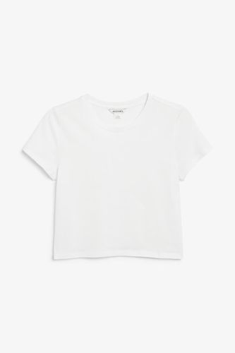 Kurzes T-Shirt - Weiß - Monki - Modalova