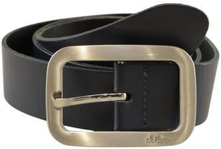 Damen Gürtel, marineblau, Gr. 80, Leder - Second Hand - S. Oliver - Modalova