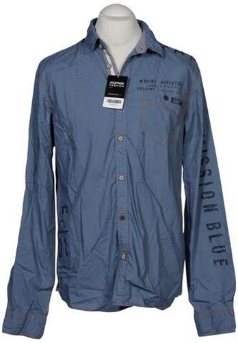 Herren Hemd, blau, Gr. M, Baumwolle - Second Hand - Camp david - Modalova