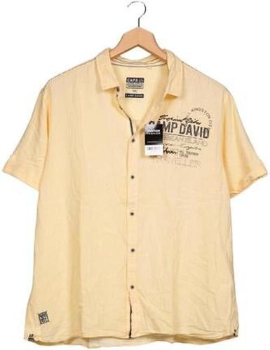 Herren Hemd, gelb, Gr. 3Xl, Baumwolle, Leinen - Second Hand - Camp david - Modalova