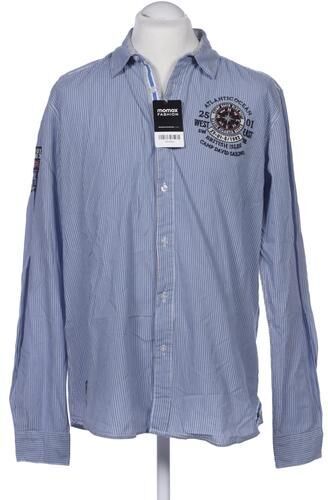 Herren Hemd, blau, Gr. L, Baumwolle - Second Hand - Camp david - Modalova