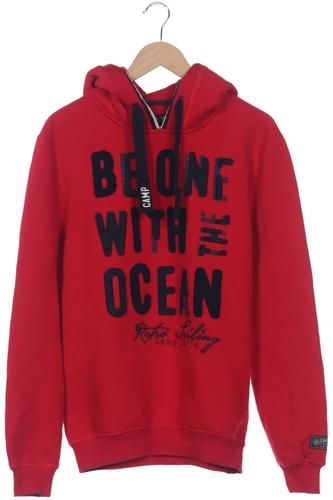 Herren Kapuzenpullover, rot, Gr. M, Baumwolle, Synthetik - Second Hand - Camp david - Modalova
