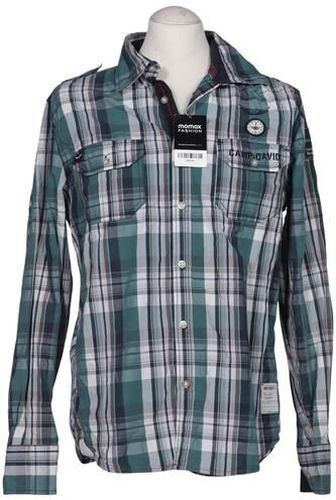 Herren Hemd, türkis, Gr. M, Baumwolle - Second Hand - Camp david - Modalova