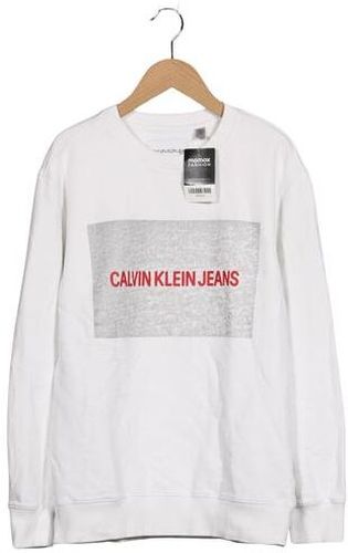 Jeans Herren Sweatshirt, weiß, Gr. M, Baumwolle - Second Hand - Calvin Klein - Modalova