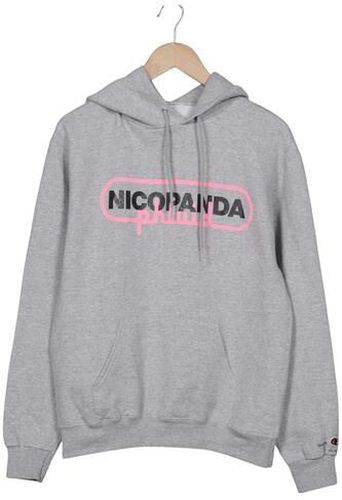 Herren Kapuzenpullover, grau, Gr. M, Baumwolle, Synthetik - Second Hand - Champion - Modalova