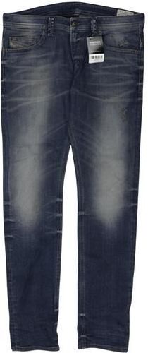 Herren Jeans, blau, Gr. W34 L34, Elasthan, Baumwolle, Leder - Second Hand - Diesel - Modalova