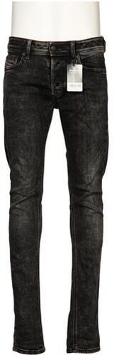 Herren Jeans, schwarz, Gr. W32 L32, Elasthan, Baumwolle, Leder, Synthetik - Second Hand - Diesel - Modalova