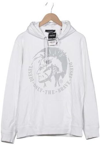 Herren Kapuzenpullover, weiß, Gr. M, Baumwolle - Second Hand - Diesel - Modalova