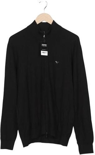 Emporio Armani Herren Strickjacke, schwarz, Gr. XL, Synthetik, Viskose - Second Hand - Giorgio Armani - Modalova
