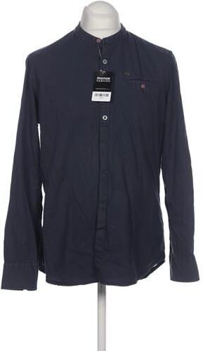 Herren Hemd, marineblau, Gr. L, Baumwolle - Second Hand - engbers - Modalova