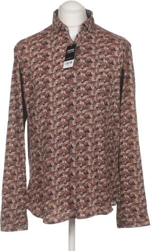 Herren Hemd, braun, Gr. 41, Baumwolle - Second Hand - engbers - Modalova