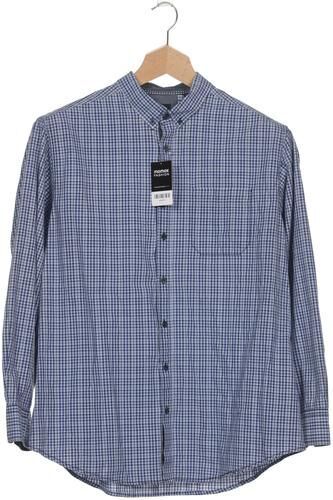 Herren Hemd, blau, Gr. 45, Baumwolle - Second Hand - engbers - Modalova