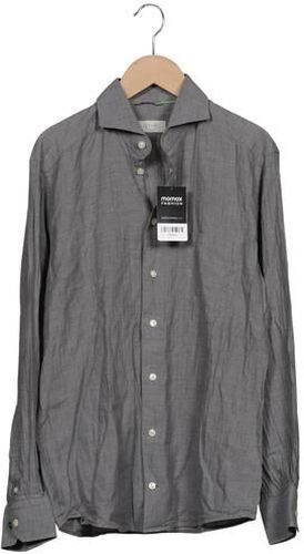 Herren Hemd, grau, Gr. 38, Baumwolle - Second Hand - Eton - Modalova
