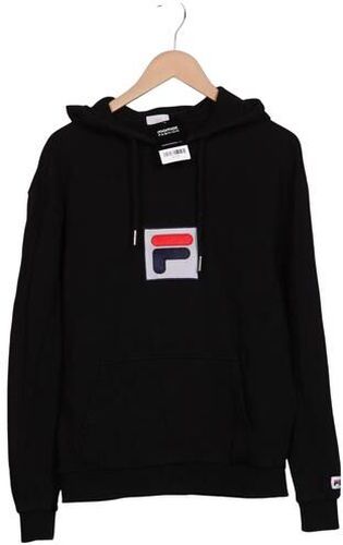 Herren Kapuzenpullover, schwarz, Gr. S, Baumwolle - Second Hand - Fila - Modalova