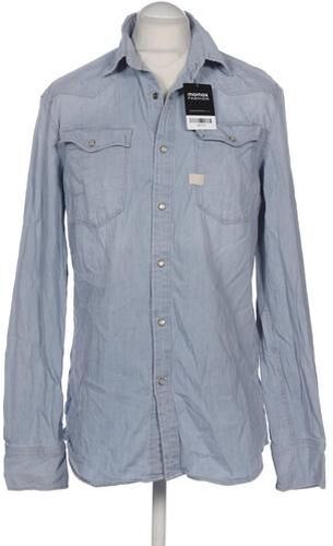 Herren Hemd, hellblau, Gr. L, Baumwolle, Leder - Second Hand - G STAR RAW - Modalova