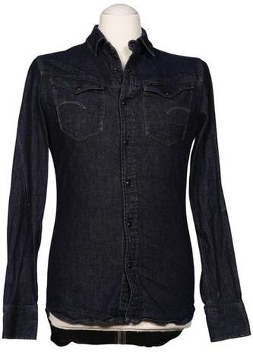 Herren Hemd, marineblau, Gr. M, Elasthan, Baumwolle - Second Hand - G STAR RAW - Modalova