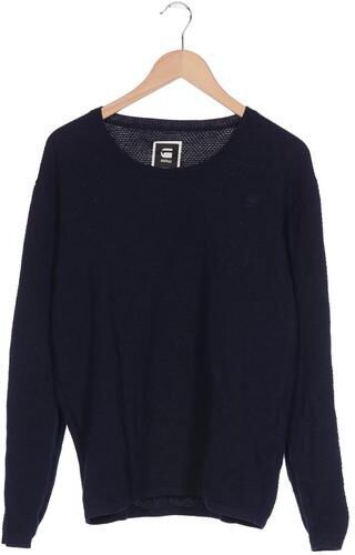 Herren Pullover, marineblau, Gr. L, Baumwolle, Viskose - Second Hand - G STAR RAW - Modalova