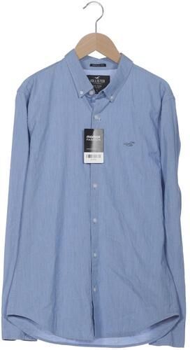 Herren Hemd, blau, Gr. S, Elasthan, Baumwolle - Second Hand - Hollister - Modalova