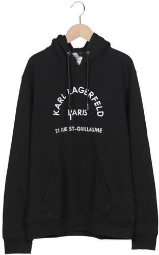 Herren Kapuzenpullover, schwarz, Gr. M, Baumwolle, Synthetik - Second Hand - Karl by Karl Lagerfeld - Modalova