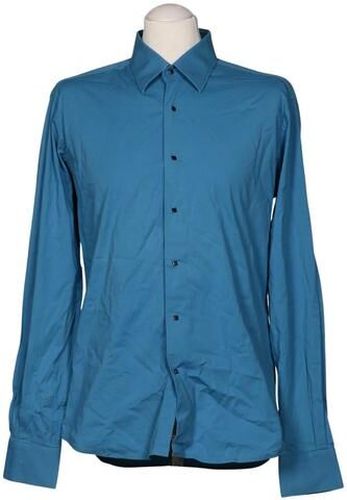 Herren Hemd, blau, Gr. 42, Elasthan, Baumwolle - Second Hand - Lagerfeld - Modalova