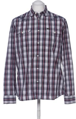 Herren Hemd, grau, Gr. XL, Baumwolle - Second Hand - Lee - Modalova