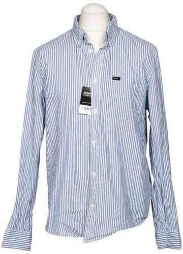 Herren Hemd, blau, Gr. L, Elasthan, Baumwolle - Second Hand - Lee - Modalova