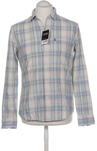 Herren Hemd, hellblau, Gr. M, Baumwolle, Hanf - Second Hand - Levis - Modalova