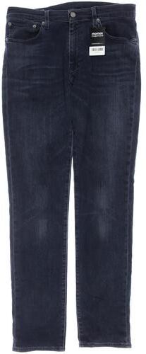 Herren Jeans, marineblau, Gr. W33 L34, Elasthan, Baumwolle, Leder, Synthetik - Second Hand - Levis - Modalova