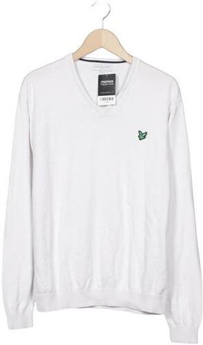 Lyle & Herren Pullover, weiß, Gr. L, Baumwolle - Second Hand - Scott - Modalova
