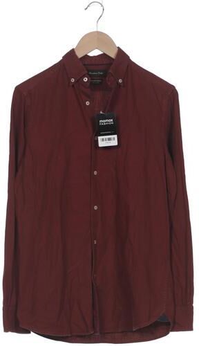 Herren Hemd, bordeaux, Gr. S - Second Hand - Massimo Dutti - Modalova